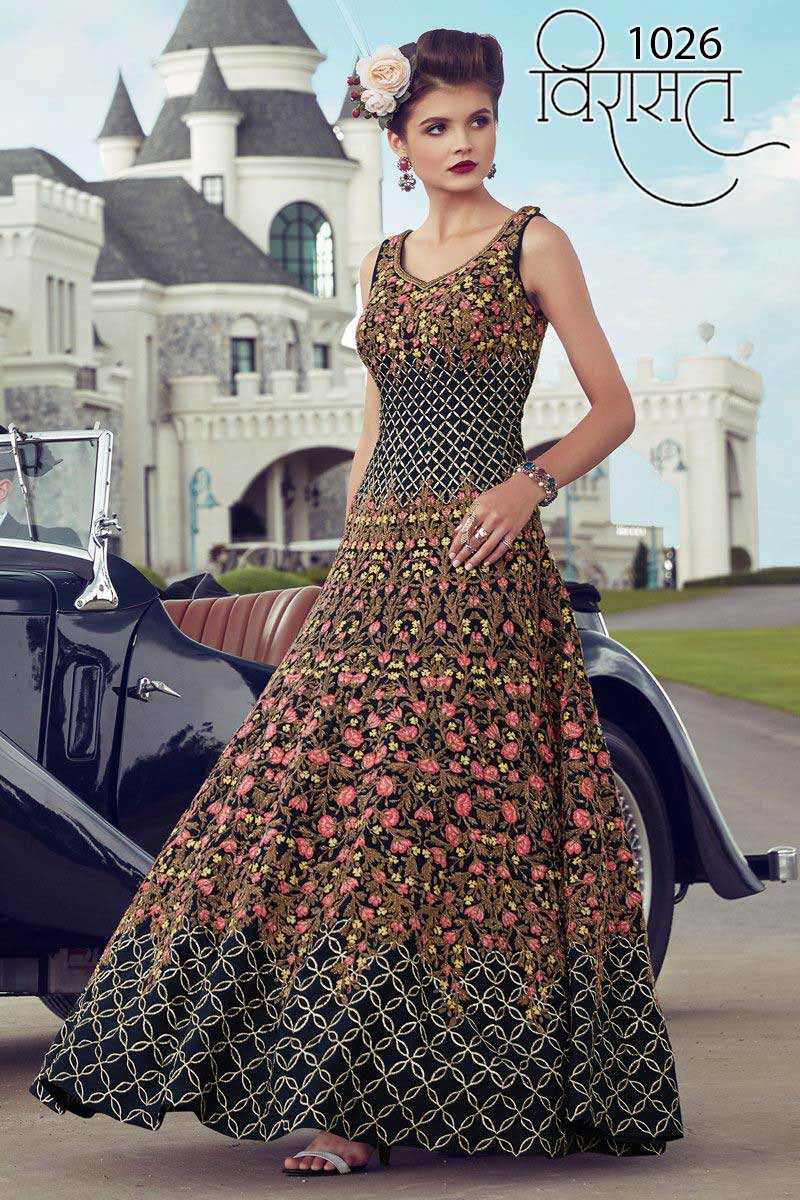 Virasat Vol-6 Nyal Fashion Bridal Silk Handwork Gown Virasat Vol-6 Nyal Fashion Bridal Silk Handwork Gown